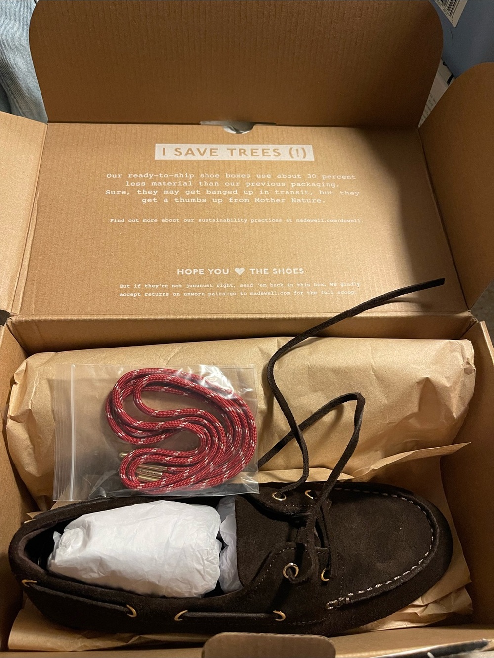 Madewell Jamie Boat Shoe in Dark Carob (size 8) - Picture 5 of 12